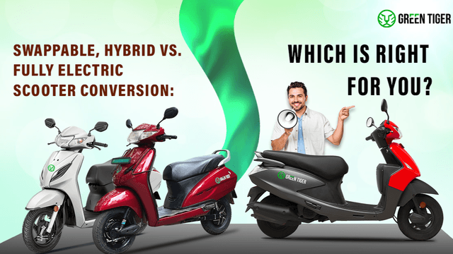 Swappable, Hybrid vs. Fully Electric Scooter Conversion: Which is Right for You?